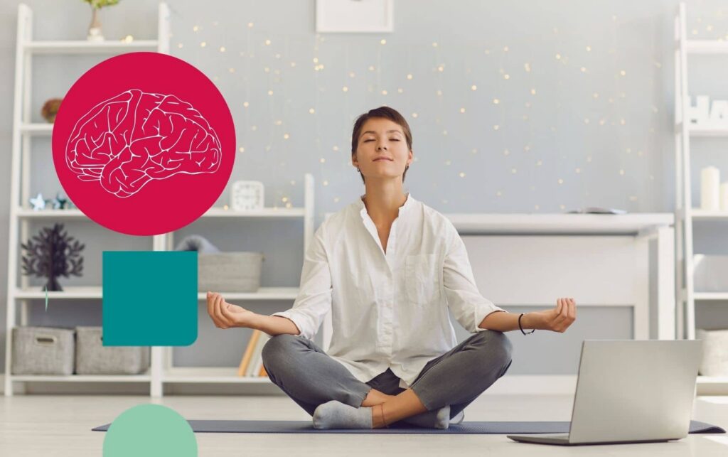 mulher meditando