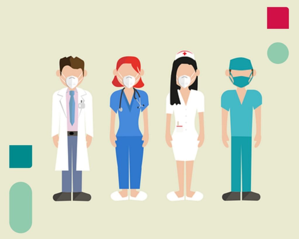 time de médicos, não se sinta só