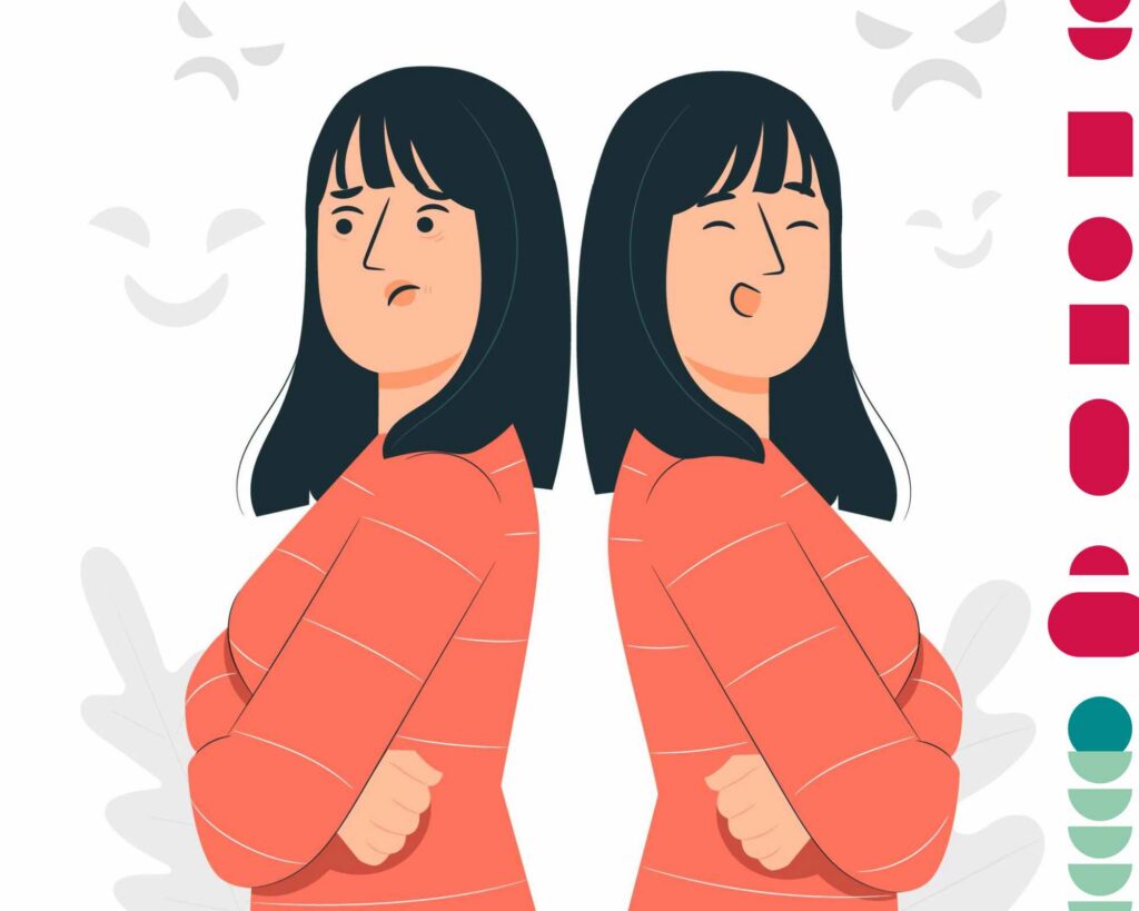 Mulher sofrendo de Transtorno Bipolar